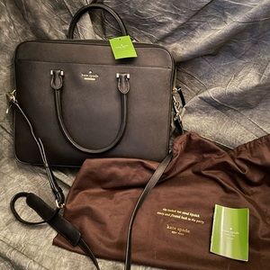 Kate Spade Saffiano Black 13” Laptop Bag